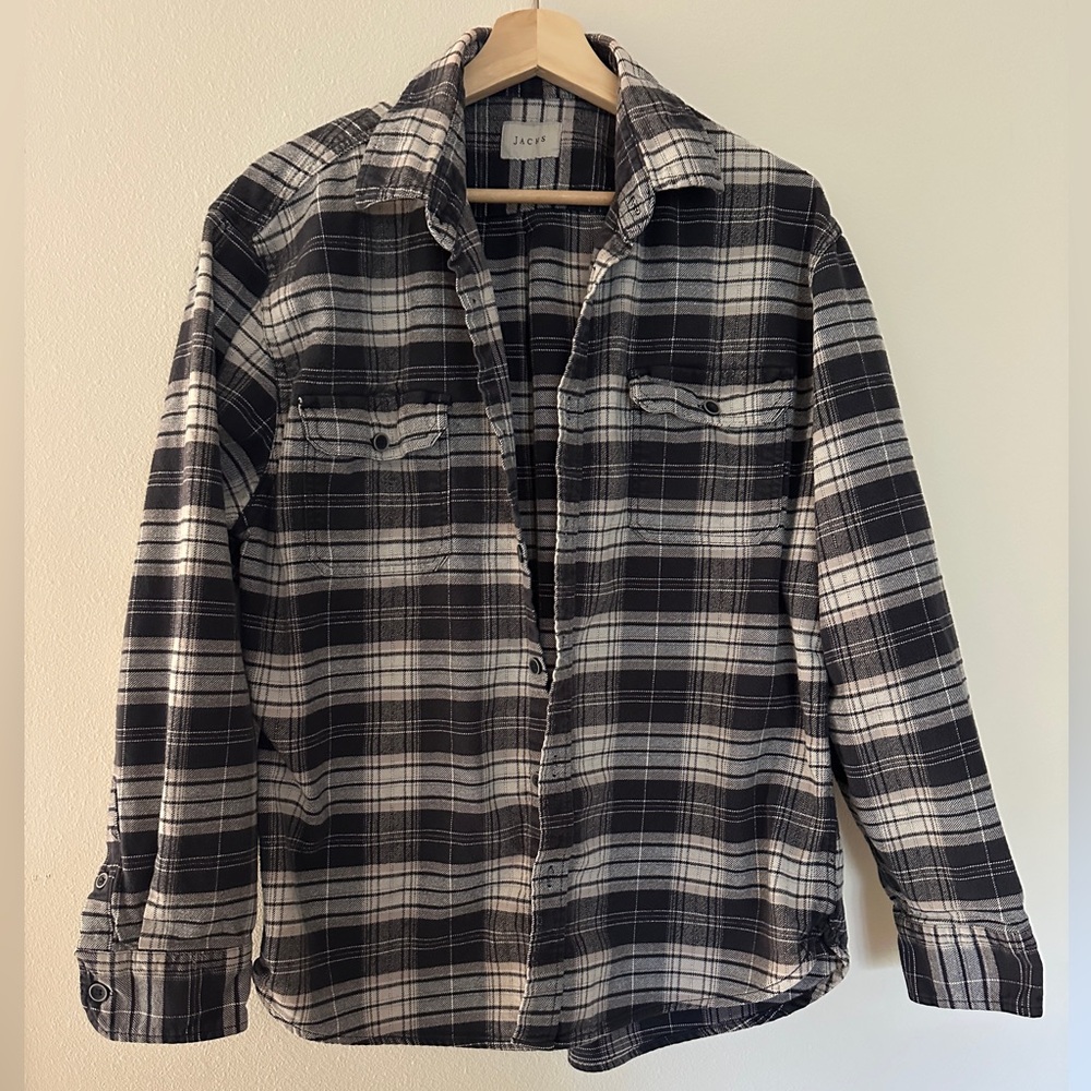 Jachs Men's Flannel Shirt Size XL Plaid Long Sleeves Button-up